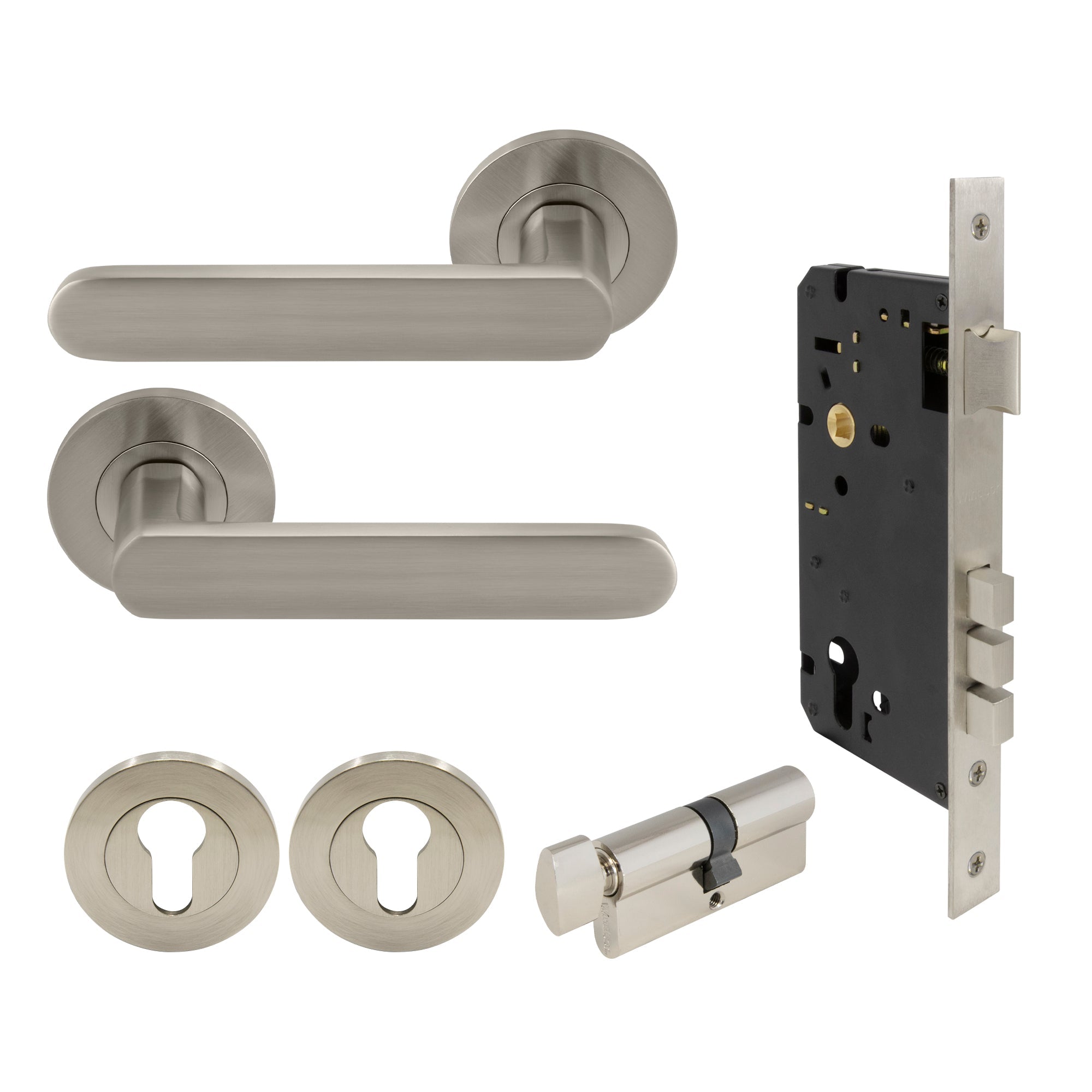 Modella Entrance Set - Brushed Nickel