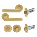 Modella Privacy Set - Matt Satin Brass