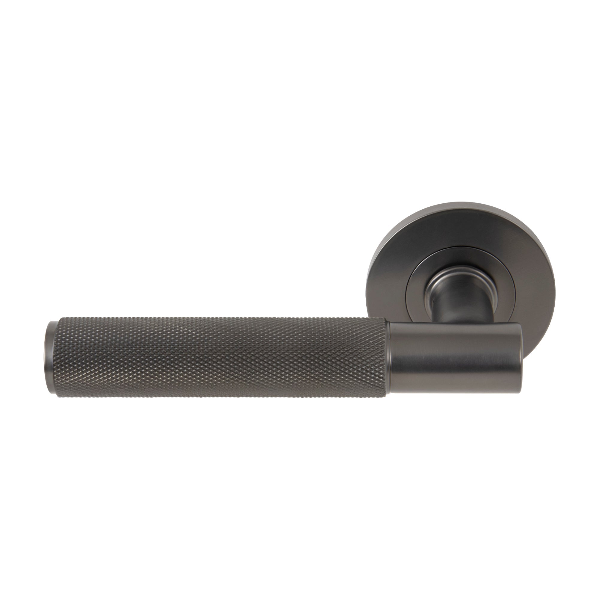 Verge Dummy Lever - Linear Knurl - Graphite Nickel