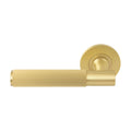 Verge Dummy Lever - Linear Knurl - Matt Satin Brass
