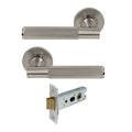 Verge Passage Set - Linear Knurl - Brushed Nickel