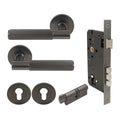Verge Entrance Set - Linear Knurl - Graphite Nickel