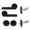 Verge Privacy Set - Linear Knurl - Black