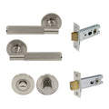 Verge Privacy Set - Linear Knurl - Brushed Nickel