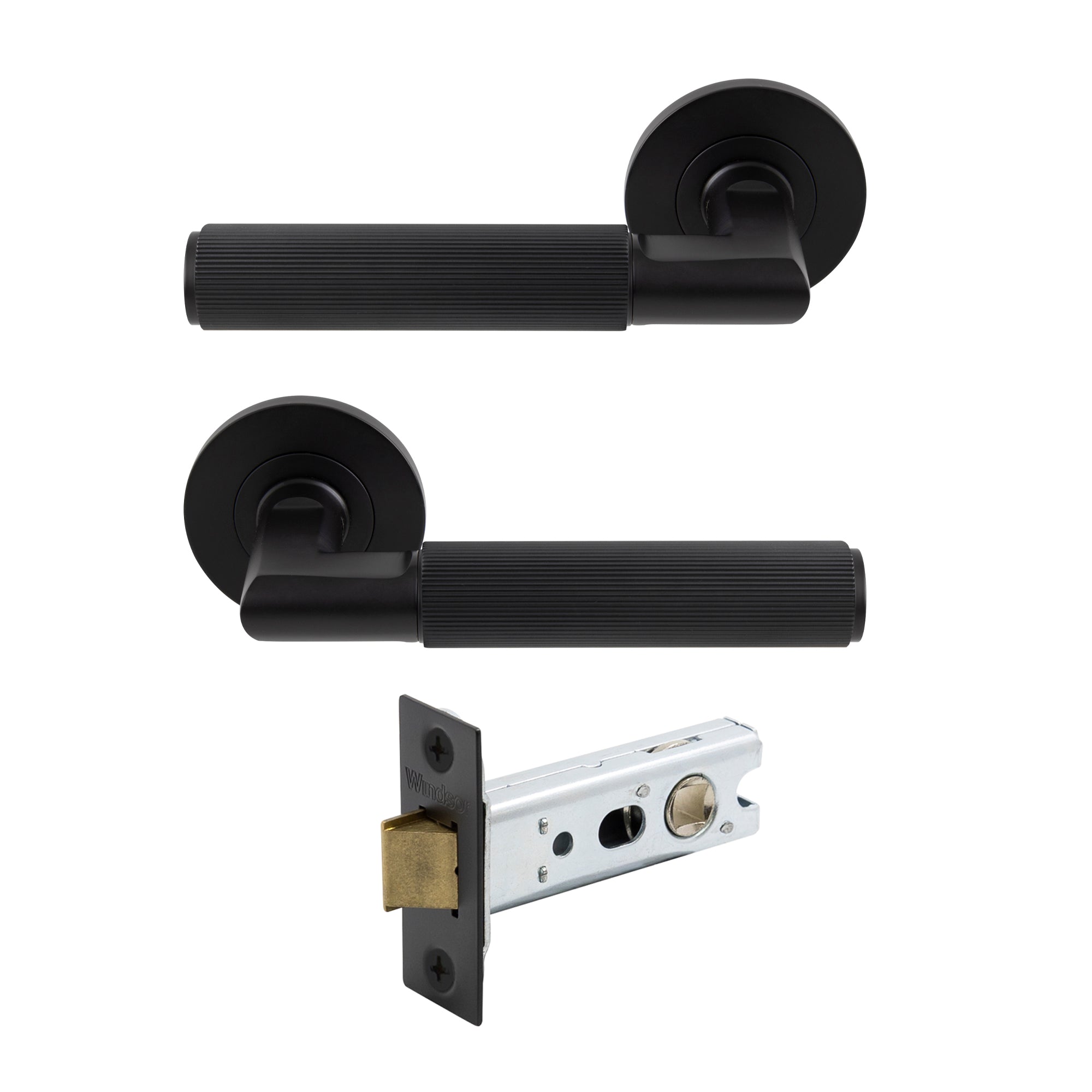Lumina Passage Set - Linear Knurl - Black