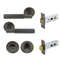 Lumina Privacy Set - Linear Knurl - Graphite Nickel