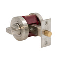 Auxiliary Round Privacy Set 60mm Backset - Brushed Nickel