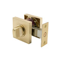 Auxiliary Square Priv. Set 60mm Backset - Matt Satin Brass
