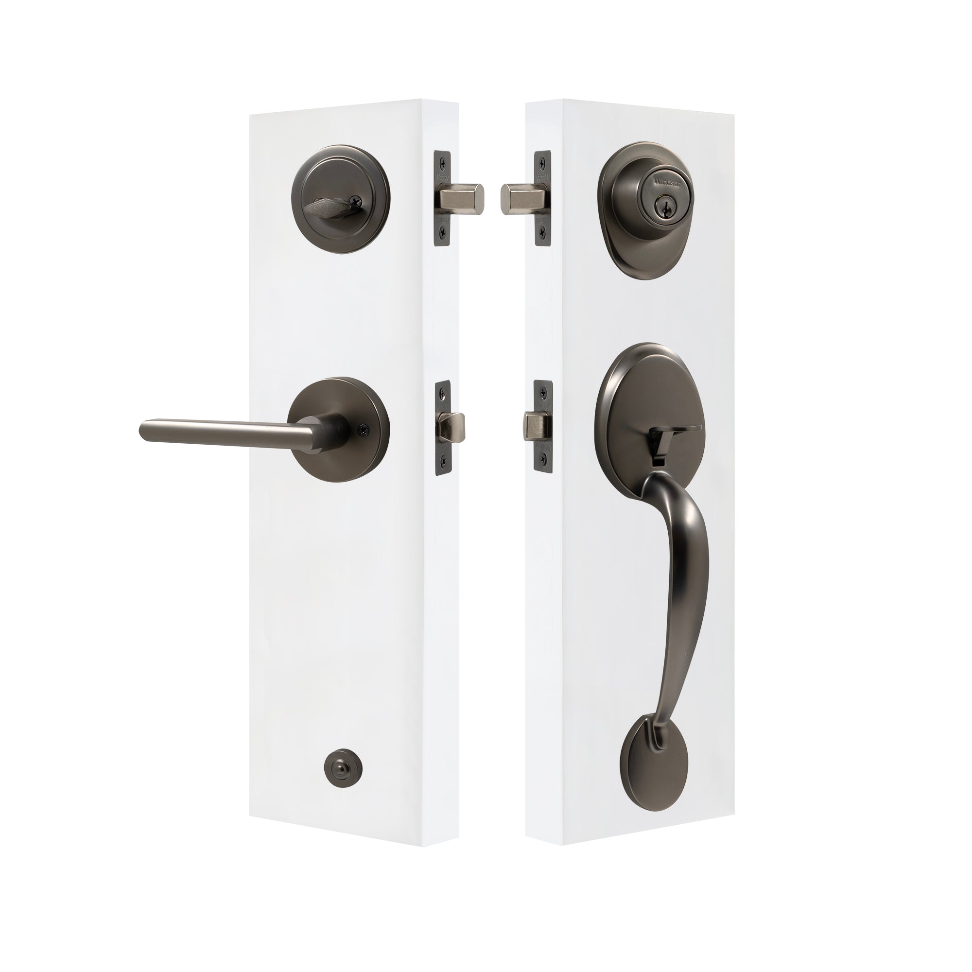 Gripset Oval with Lever - Graphite Nickel