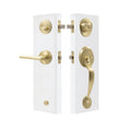Gripset Oval with Lever - Matt Satin Brass