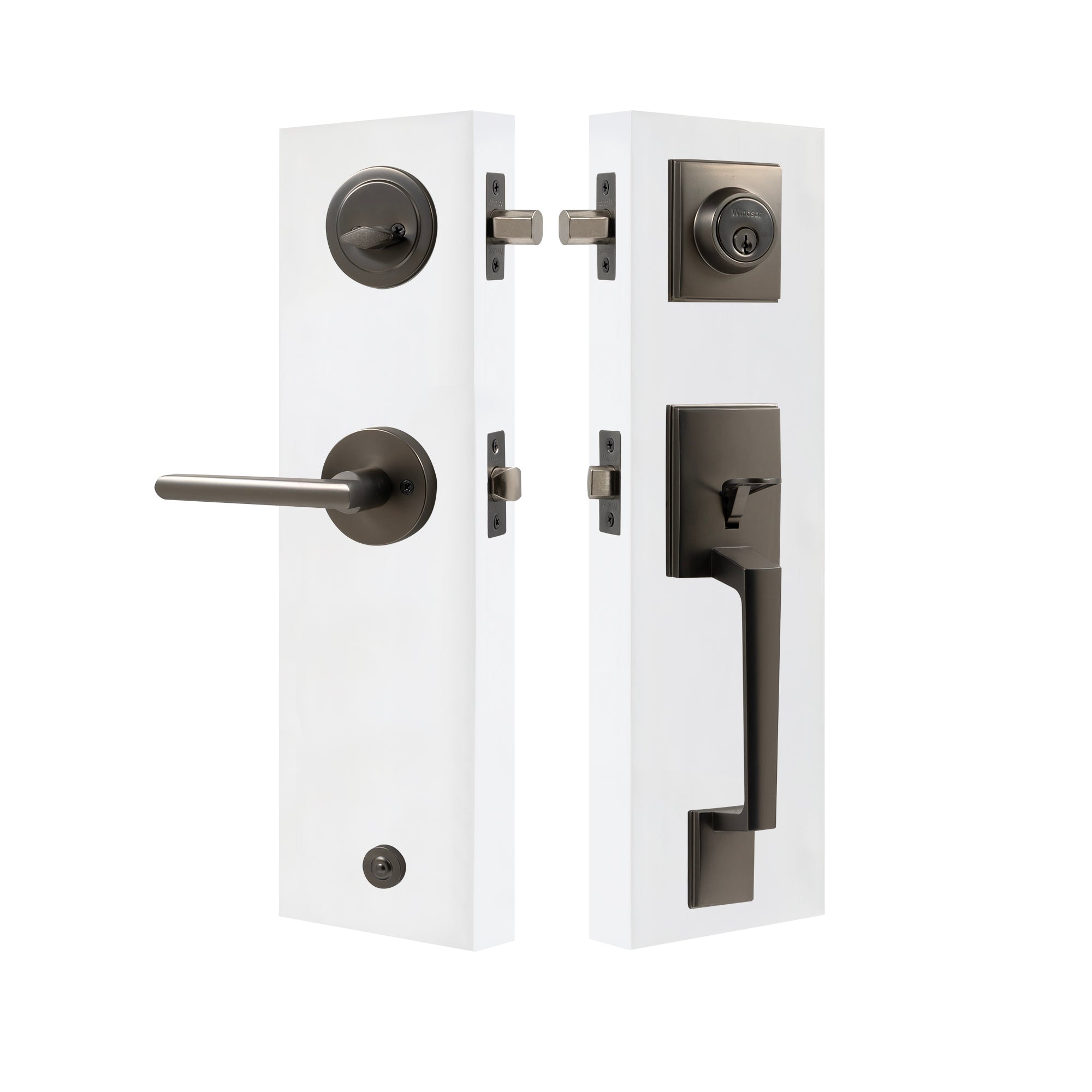 Gripset Square with Lever - Graphite Nickel